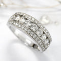 Anillo Plateado con Piedra
