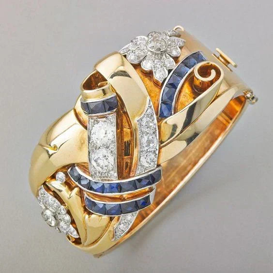Anillo Joya Dorado con Cristal