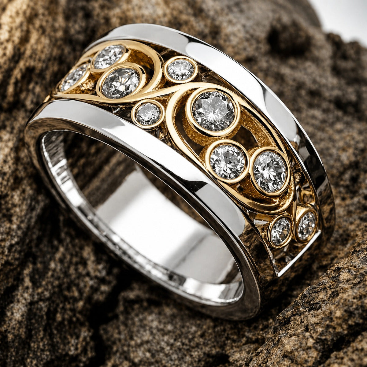 Anillo Enredadera de Cristales