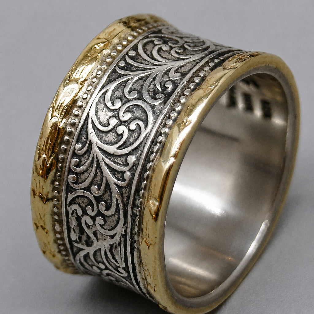 Anillo Corona Bicolor
