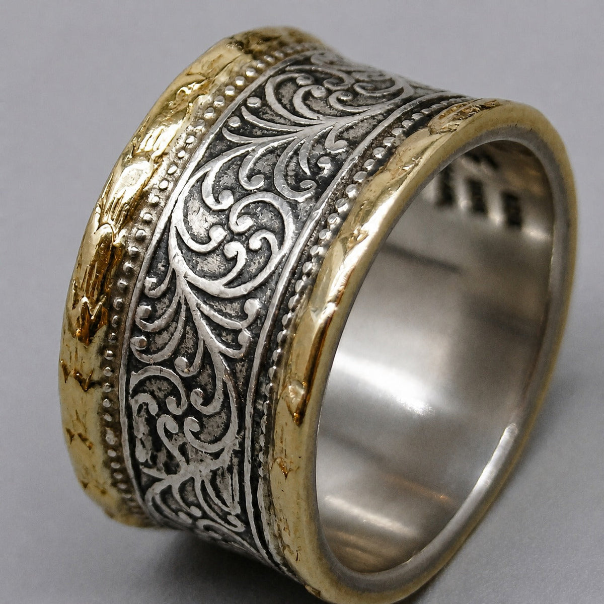 Anillo Corona Bicolor