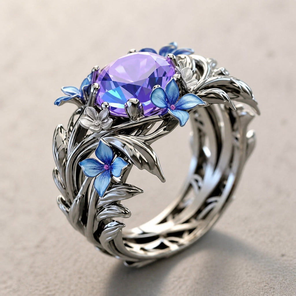 Anillo Flor Lavanda