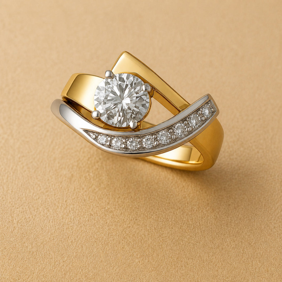 Anillo Artístico Bicolor